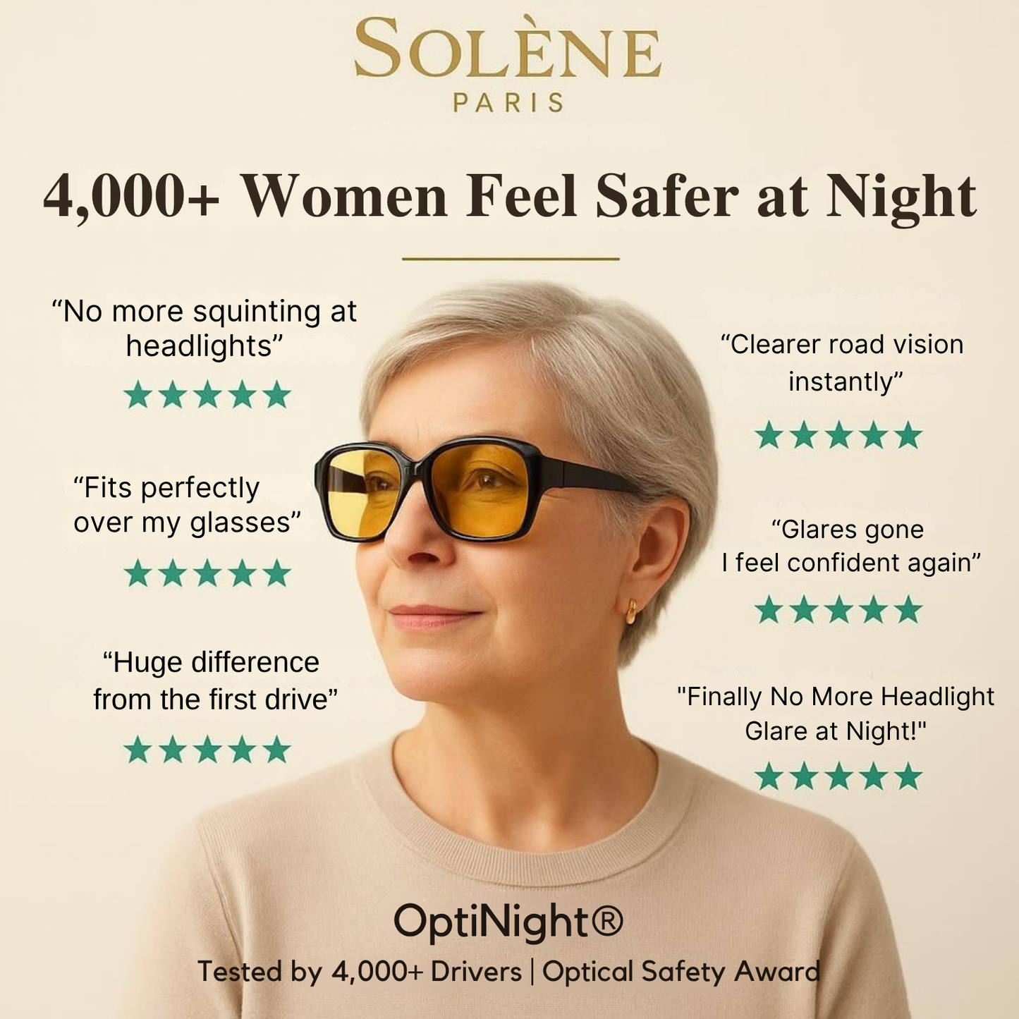 OptiNight® – Anti-Glare Night Driving Glasses